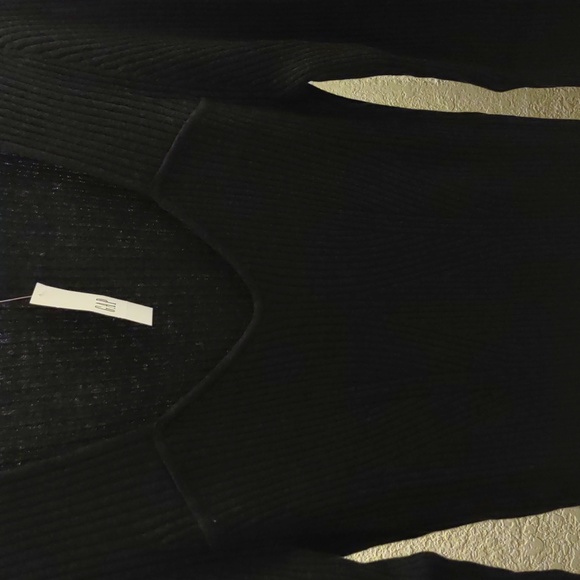 GAP Sweetheart Sweater Midi Dress, Size L, Charcoal Heather Gray No longer NWT - Picture 5 of 5